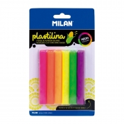 Plastelina MILAN NEON 6 kolorów x 11 g