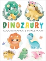 Dinozaury. Kolorowanka z naklejkami
