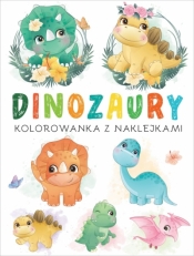 Dinozaury. Kolorowanka z naklejkami - Opracowanie zbiorowe