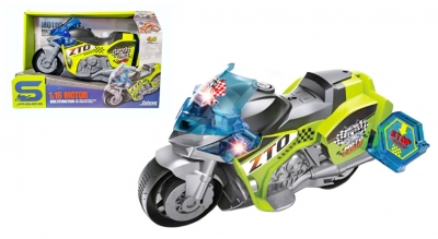 Pojazd motocykl ze światłem i dźwiękiem
