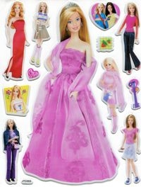 Naklejki wypukłe Barbie
