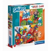 Puzzle 2x60 Supercolor Smerfy