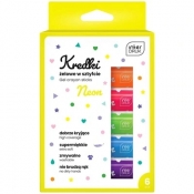Kredki żelowe w sztyfcie Neon, 6 kolorów (288929)