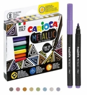 Pisaki metaliczne Carioca, 8 kolorów (43162)