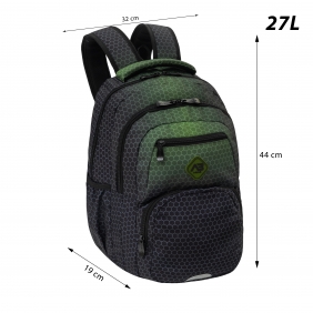 Astrabag, Plecak Hexagon - Green Ombre, AB200