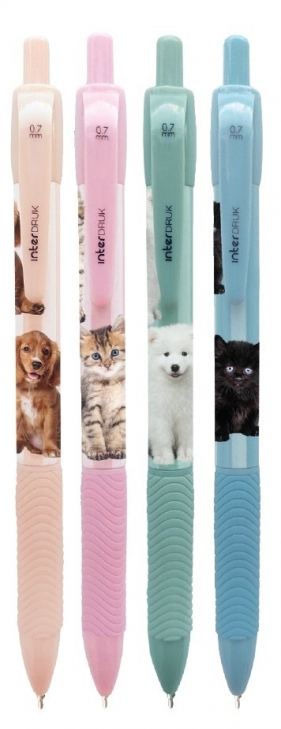 Długopis automatyczny z gripem Puppy Sign, 1 szt