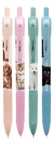 Długopis automatyczny z gripem Puppy Sign, 1 szt