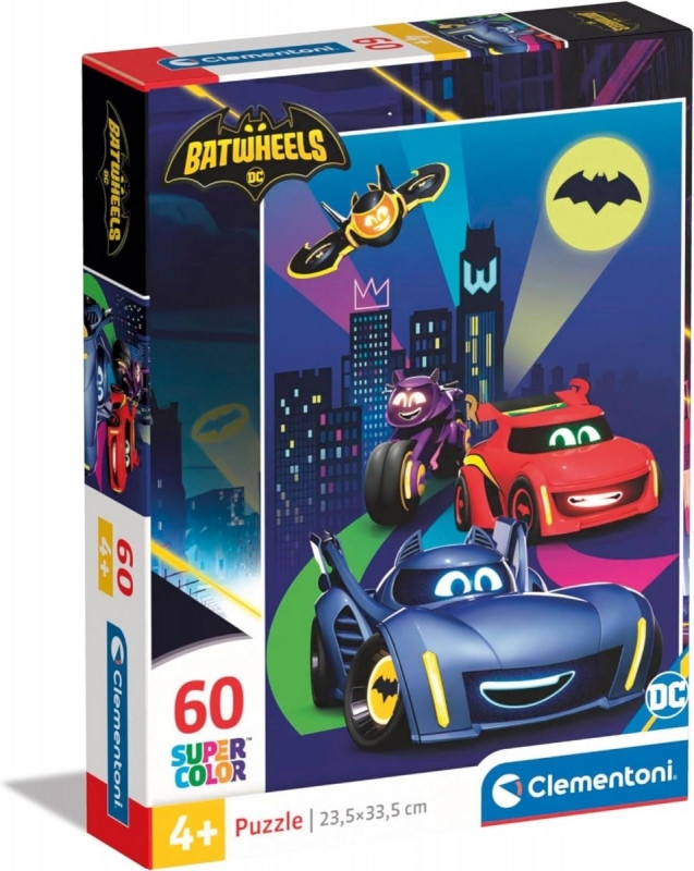 Puzzle - Super Kolor - Batwheels, 60 el.