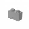 Lego, pojemnik klocek Brick 2 - Szary (40021740)