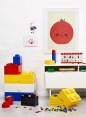 Lego, pojemnik klocek Brick 2 - Szary (40021740)