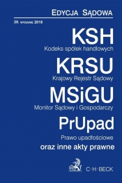 Kodeks spółek handlowych Krajowy Rejestr Sądowy Monitor Sądowy i Gospodarczy Prawo upadłościowe oraz inne akty prawne