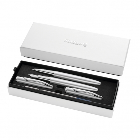 Zestaw Pelikan Jazz Noble Elegance Silver: Pióro Wieczne + Pióro Kulkowe