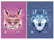 Brulion A6/96K kratka, 5 szt. - Wild Animals