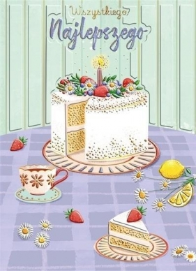 Karnet B6 Tort na stole