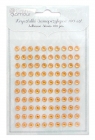 Kryształki samoprzylepne 6 mm 100 szt Orange