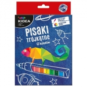 Pisaki trójkątne Kidea, 12 sztuk