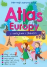 Atlas Europy z naklejkami i plakatem praca zbiorowa
