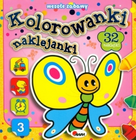 Kolorowanki naklejanki Wesołe zabawy