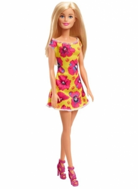 Lalka Barbie w sukience kwiecistej