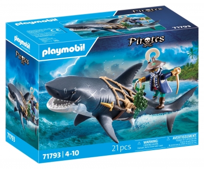 <img src='https://webimage.pl/pics/931/7/d4008789717931.jpg' style='height:440px' /> Playmobil Rekin olbrzym z piratem 71793
