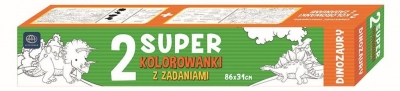 Super kolorowanka z zadaniami Dinozaury