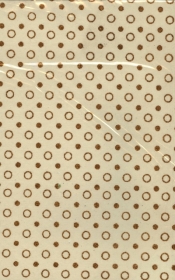 Papiery ozdobne White kropki - złote 20x29 cm 10 arkuszy