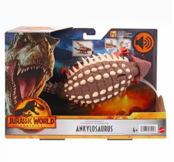 Figurka Jurassic World Ankylozaur Dziki ryk (HDX17/HDX36)