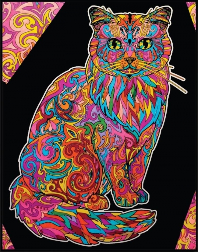 <img src='https://webimage.pl/pics/932/0/d8024238040050.jpg' style='height:440px' /> Kolorowanka welwetowa Kot długowłosy 47x35cm