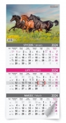 Kalendarz 2024 ścienny trzymiesięczny MIX