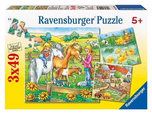 Puzzle Zwierzęta na farmie 3x49 (RAP092932)