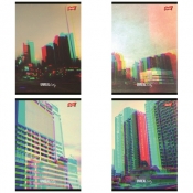 Zeszyt A5/60 kartki w linię - laminowana okładka UV 70 g/m2 - Unreal City, 1 szt.