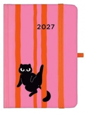 Kalendarz 2027 B6 dzienny Czarny Kot ALBI