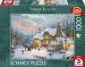 Puzzle 1000 PQ Thomas kinkade wieczór u świętego Mikołaja 11439012+