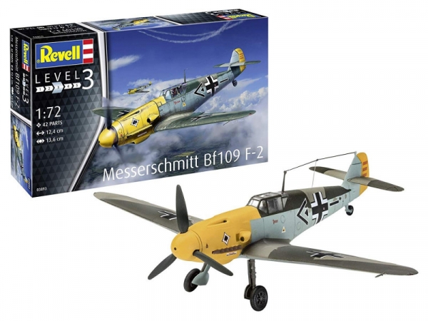 Samolot Messerschmitt Bf109 F-2 - model do sklejania (03893)