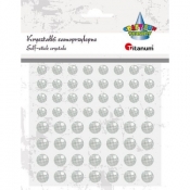 Kryształki samoprzylepne białe - 50 szt. (412933)