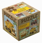Pojazdy. Puzzle 3 w 1