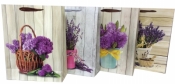 Torebka Lux 210 gsm A 4 (26X32X10) lila kwiat - ROZETTE