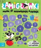 Łamigłówki z wesołym borsukiem. Myślę, rozwiązuję, rysuję - Opracowanie zbiorowe