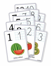 Plansze eukacyjne A4 - Cyfry 1-10 10 kart
