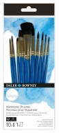 Zestaw pędzli Daler Rowney Simply Watercolor, 10 szt