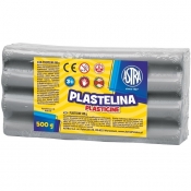 Plastelina Astra, 500 g - popielata (303117012)