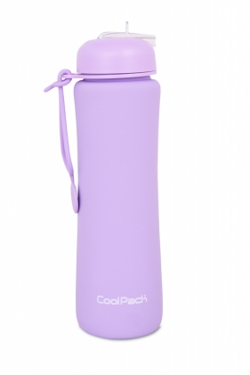 Coolpack, Bidon Silikonowy Pump 600 ml Pastel - Powder Purple (Z14648)