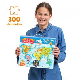 Puzzle CzuCzu Mapa Świata 300