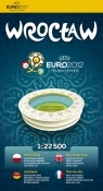 Wrocław 1:22 500 Euro 2012 papierowy plan miasta