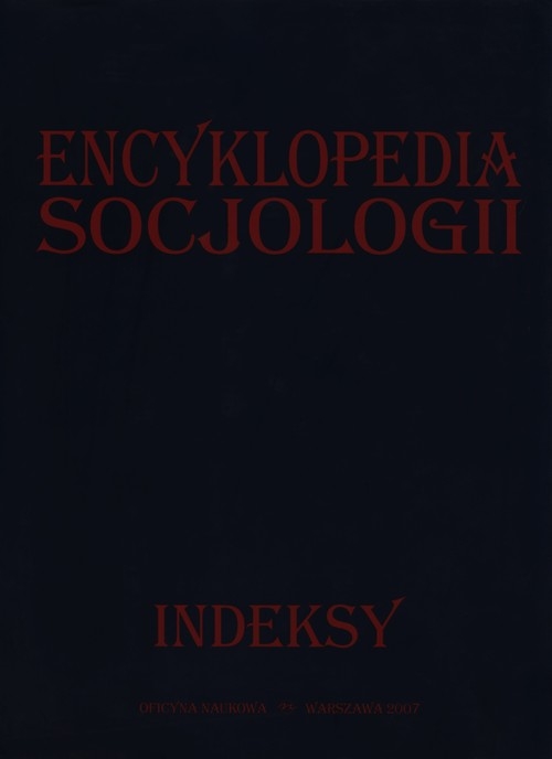Encyklopedia socjologii indeksy