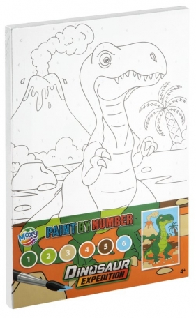 Dino Malowanie po numerach Zielony