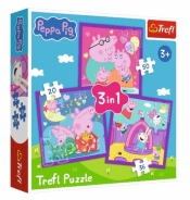 Puzzle 3w1 Zwyczaje świnki Peppy