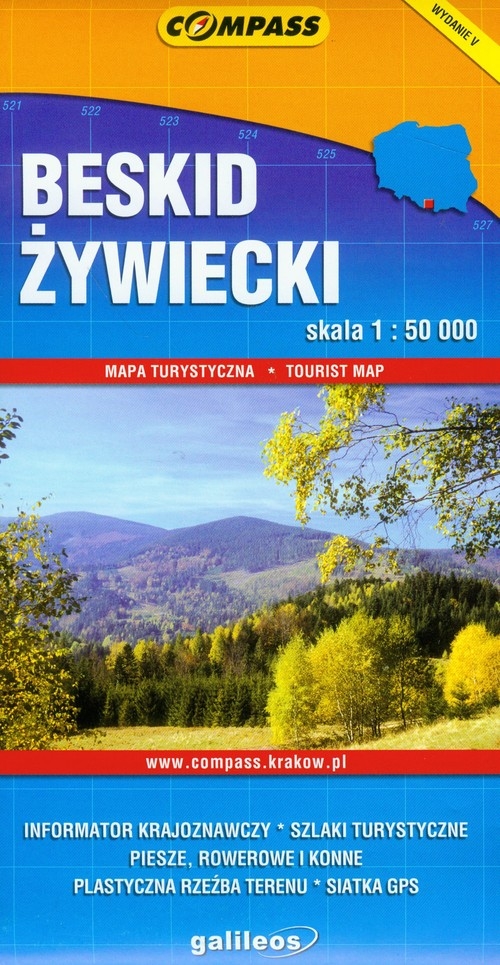 Beskid Żywiecki mapa turystyczna