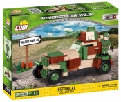 Cobi: Mała Armia WWII. Armored Car wz.34 - lekki samochód pancerny (2393)