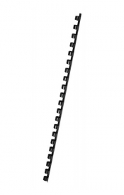 Plastikowe grzbiety do bindowania A4, 8mm 100 sztuk, czarne